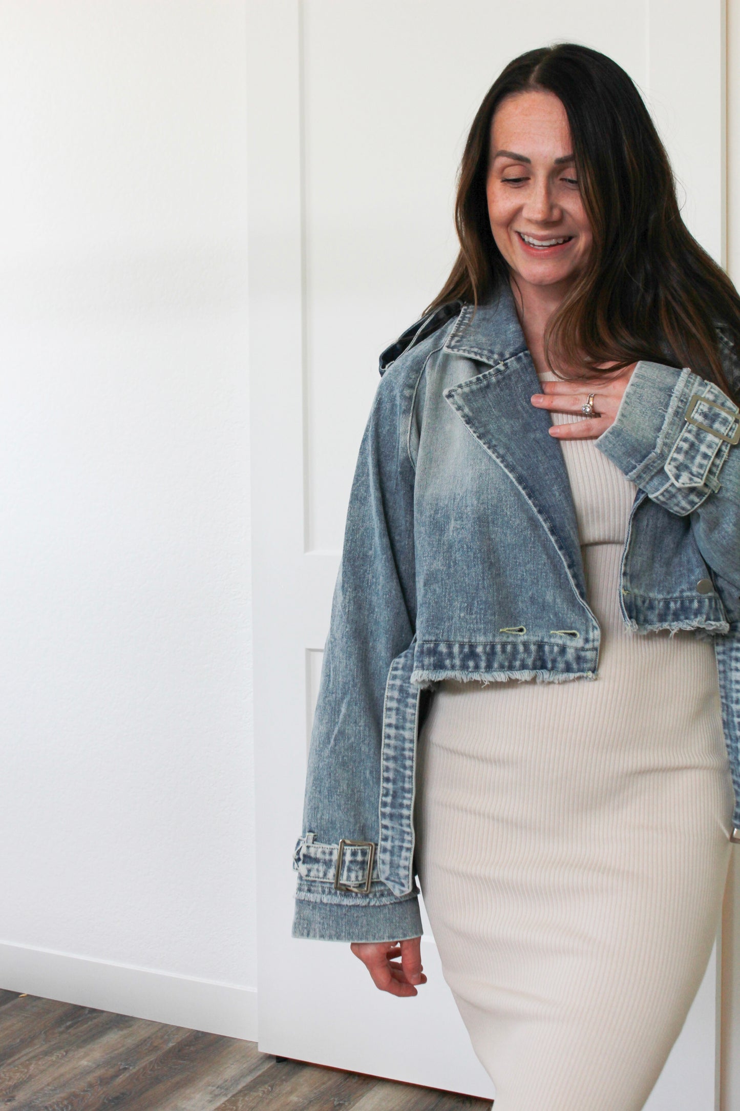 Aria Denim Buckle Jacket