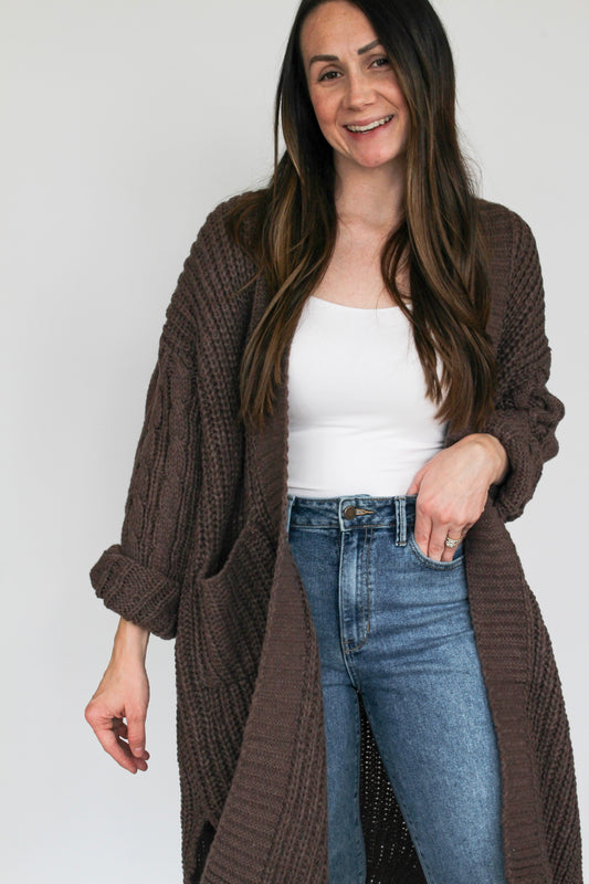 Charlie Cable Knit Cardigan