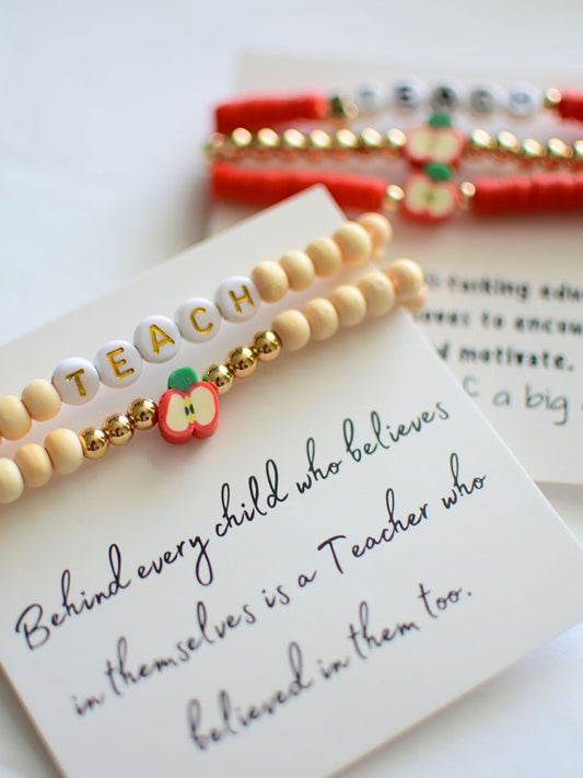 Teacher Stretch Bracelet Set