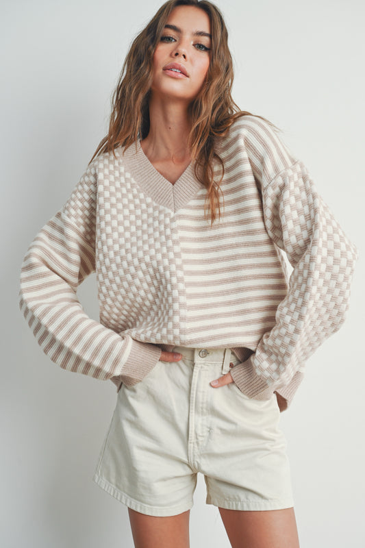 Franny Checker Sweater